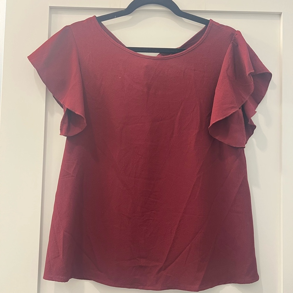 Maroon women’s blouse